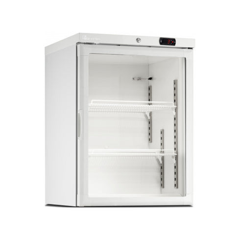 Mini armoire réfrigérée négative blanc -18/-22°C - 1 porte vitrée - 600x600x835mm